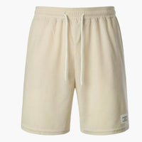 Herren Shorts aus Cord mit elastischem Bund für den Sommer – Beige
