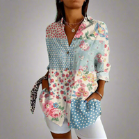 Delia™ – Zeitlose Vintage-Bluse mit liebevollen Handdetails – YJ4960-MC