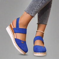 Gitta | Keilsandalen in Übergröße – bequem und vielseitig – Blau