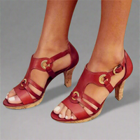 Nymara | Elegante Sandalen mit Komfort – Rot