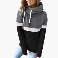 Adriana | Einzigartiger Bunter Hoodie – Schwarz