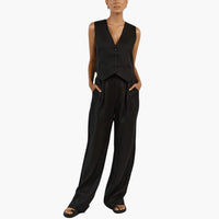Kendall Leinen Set – Schwarz