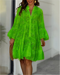 Roselyne | Elegantes und komfortables Sommerkleid – Grün