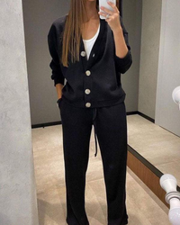 Noe Set – Eleganz und Komfort in Einem – Schwarz