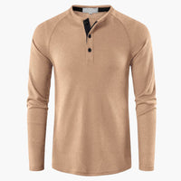 Luca | Stilvolles Langarmshirt im Casual Style – Aprikose