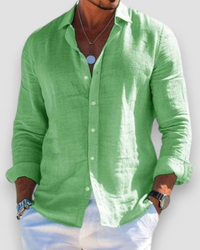 Casual Men's Shirt – Hellgrün