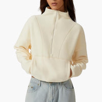 Sabrina | Polar Fleece Sweatshirt – Sahne