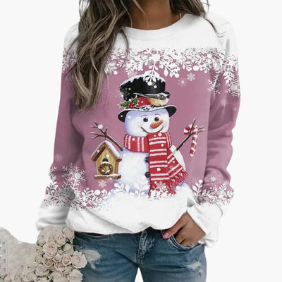 Denise - Schneemann Weihnachts-Pullover