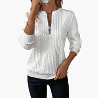 Florence | Stilvoller Strickpullover – Weiß