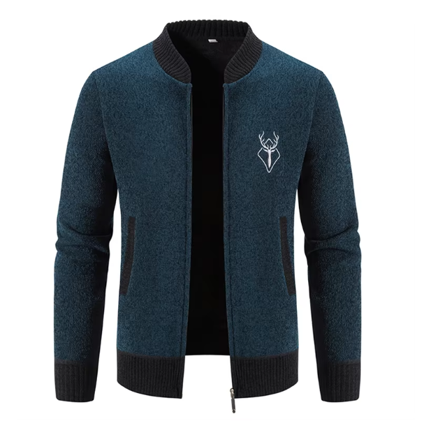 Lasenna | Stilvolle Herrenstrickjacke mit Reißverschluss