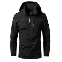 Wasserdichte winddichte Jacke - FENDLER – Schwarz