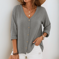 Maria™ | Stilvolle Freizeitbluse – Grau
