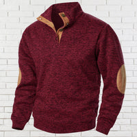 Dominik-Josef® | Pullover Mit Stehkragen – Burgunder