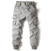 Niel | Herren Cargo Jogger mit Rippbündchen – Grau