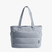 Shelly | Stilvoller Puff-Rucksack – Grau