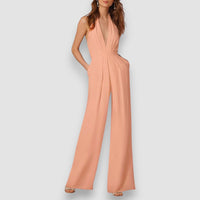 Emilia | Weites Bein Jumpsuit – Rosa