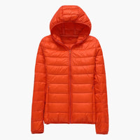 Noor | Winterjacke mit Daunen – Orange