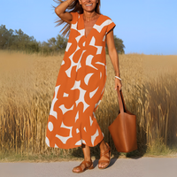 Valerie™| Luftiges Kleid mit V-Ausschnitt – Orange