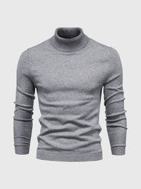 Rollkragen Pullover Herren Baumwolle | Elegant & Bequem – Grau