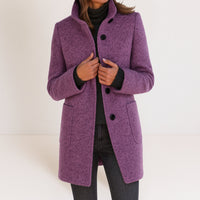 Victoria | Damenjacke mit hohem Kragen luxuriös – Violett