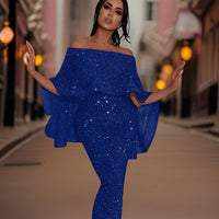 Heidi-Mode | Hochwertiges Abendkleid – Blau