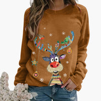 Elina | Weihnachtspullover – Khaki