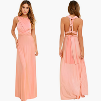 Abendkleid mit V-Ausschnitt - Damen Stil für Gala-Nächte – Rosa