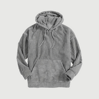 NIKLAUS - ÜBERGROSSES CORD-SWEATSHIRT – Grau