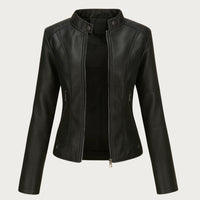 Jeniffer™ | Lederjacke im modernen Stil – Schwarz