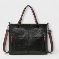 Daphne | Elegante Lederhandtasche – Schwarz