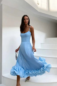 Livia | Elegantes & einzigartiges Boho-Kleid – Blau