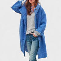 Malin - Elegante Wolljacke – Blau