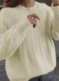 Vanessa - Farbiger Strickpullover – Gelb