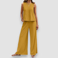 Evelin | Casual Zweiteiliges Set – Gelb