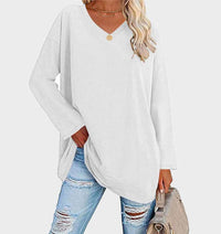 | Stylischer Langarmpullover für Ein Elegantes Alltagsoutfit – Weiß
