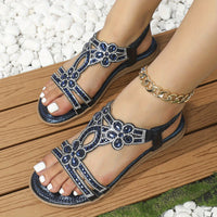 Aria | Orthopädische Boho-Sandalen – Blau