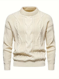 Kalisto – Lässiger Langarm Strickpullover – Apricot