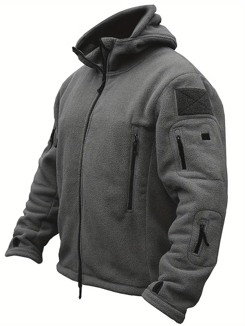 Braun | Winterjacke für Herren Fleece Gefüttert Winddicht