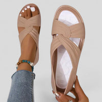 Lara | Bequeme Sommer Sandalen Damen – Beige