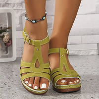 Malou – Elegante Sandale – Gelbgrün