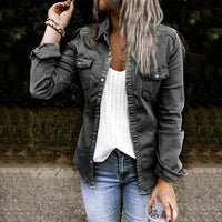 Elvira - Jeansjacke – Schwarz