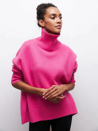 Lässiger Strickpullover -OLIVIA – Rosa