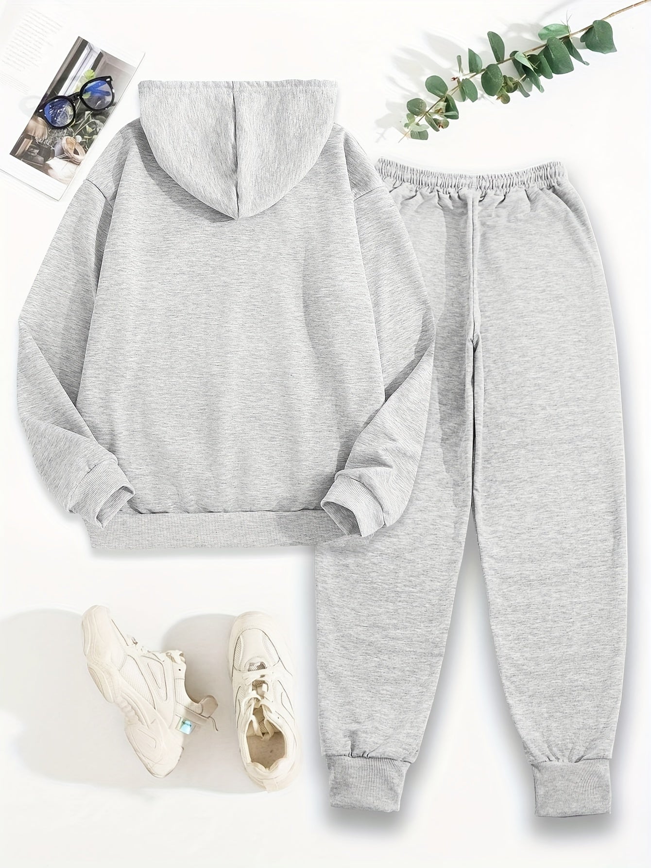 Bequemer Damen-Trainingsanzug mit Kapuze für Herbst und Winter