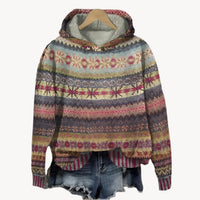 Nelly | Comfortabele vintage hoodie – Braun