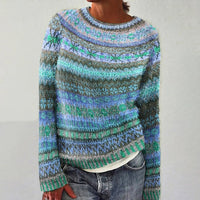 Olivia - Stilvoller und komfortabler Pullover – Blau