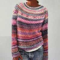 Claudia® | Bequemer Eleganter Pullover – Rosa