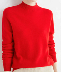 Damen Luxus Kaschmirpullover | Weich & Elegant – Rot