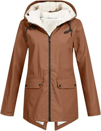 AMELIA - Outdoor-Regenmantel für Damen – Braun