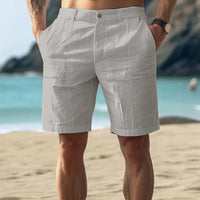 Lässige leichte Sommerweb-Shorts für Männer – Grau