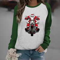 Quinty - Kuscheliger und warmer Pullover – Weiß Grün